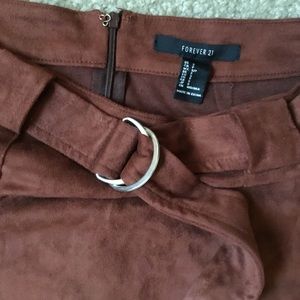 Forever 21 faux suede skirt.
